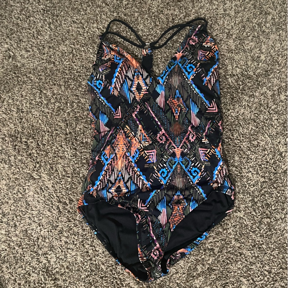 Geometric Patterned Swimsuit